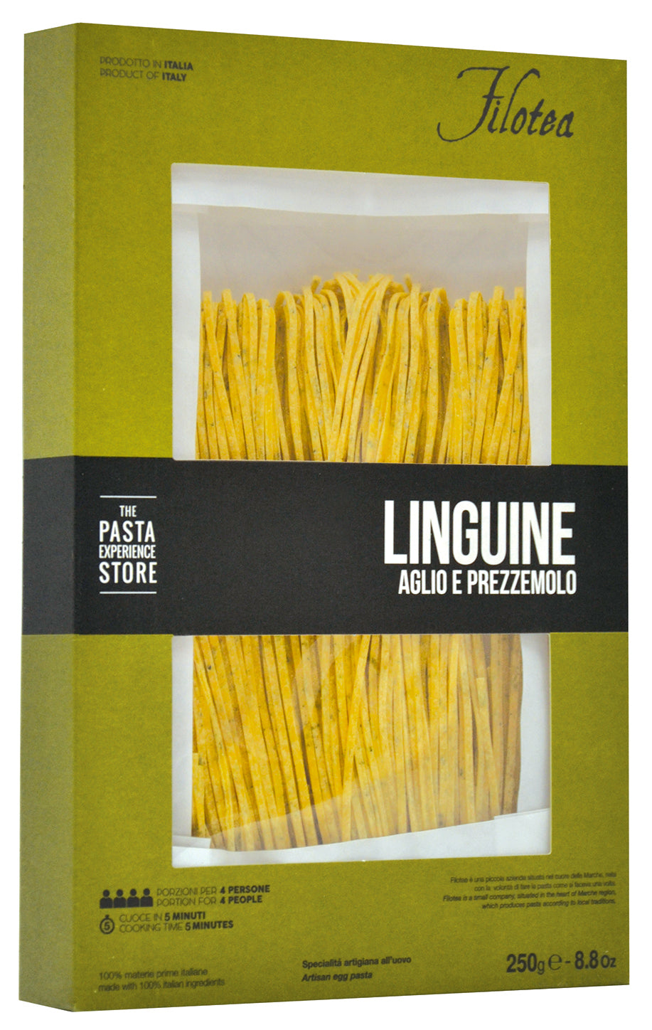 Pâtes Filotea linguine ail et persil 250g