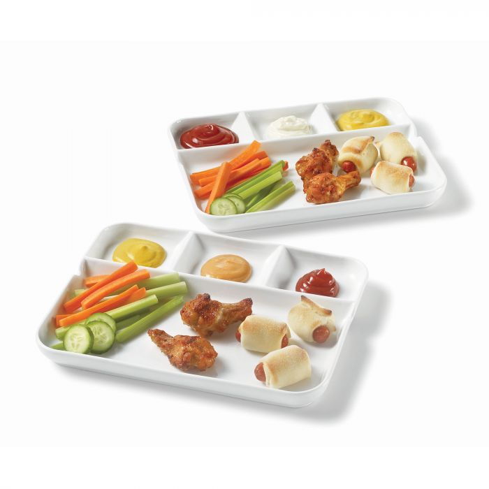 Set of 2 fondue and hors d'oeuvre plates - Starfrit