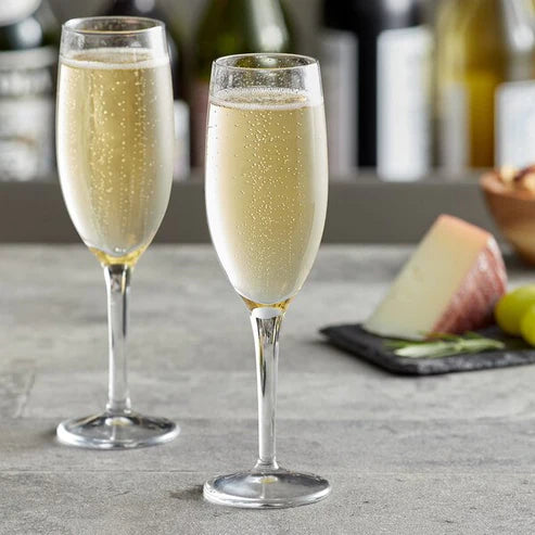 Ensemble de 4 flûtes à champagne Amber