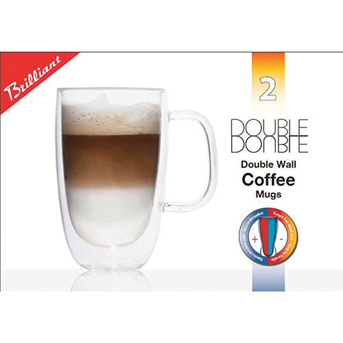 Ensemble de 2 tasses à double paroi 325ml