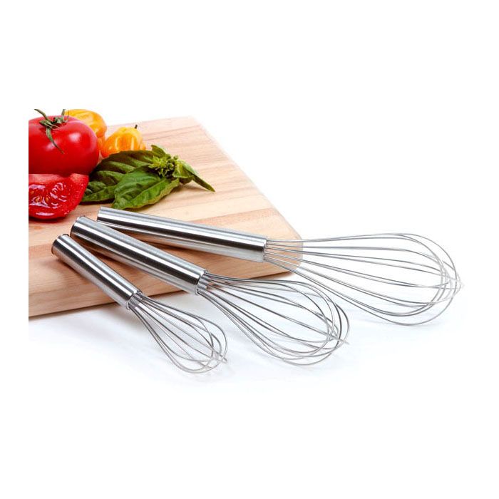 Ensemble de 3 fouets en inox