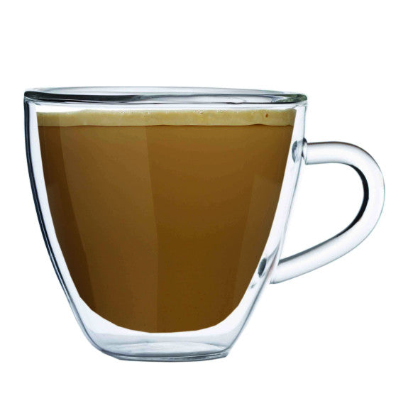 Ensemble de 2 tasses à café double paroi Coeur 50ml