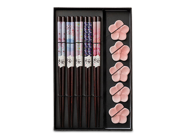 Ensemble de baguettes et reposes-baguettes 10 pièces