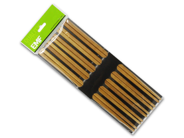 Ensemble de 5 paires de baguettes en bois 24cm