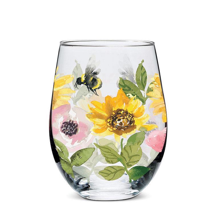 Verre à vin Fleurs 14 oz