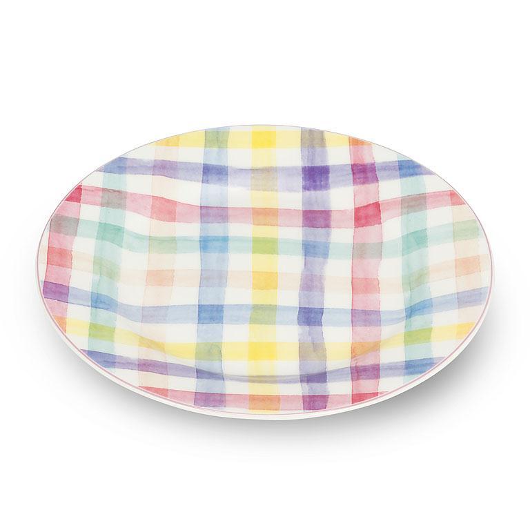 Assiette à carreaux Pastel 8 po