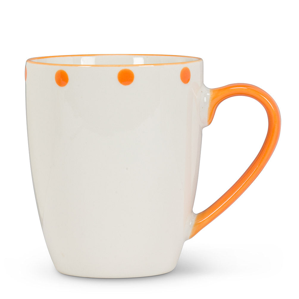 Tasse à pois Orange 14oz
