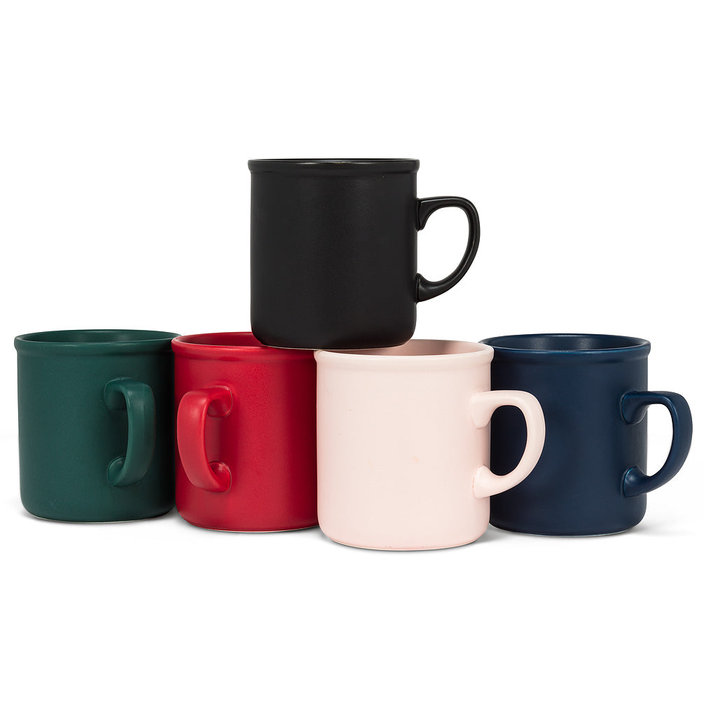 Tasse en grès Rose mat 12oz