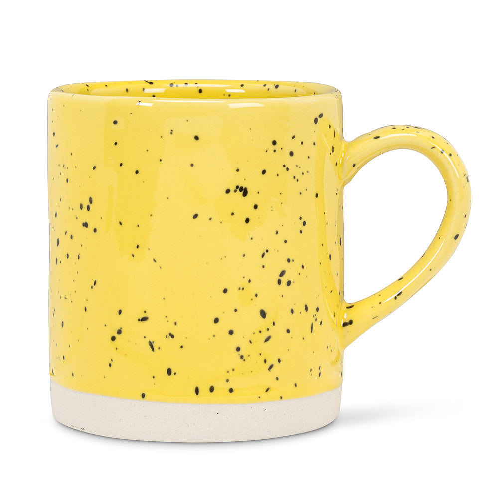 Tasse tachetée Jaune 13oz