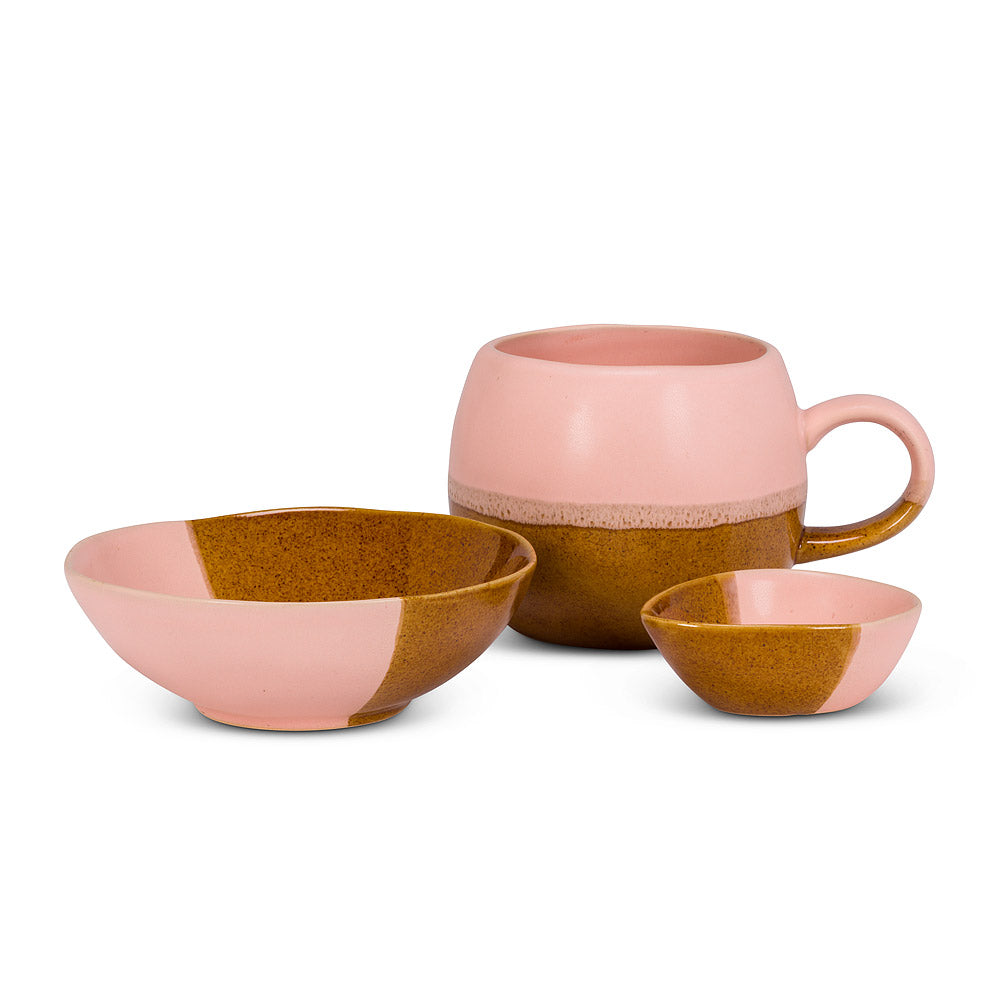 Bol bicolore Rose 5po