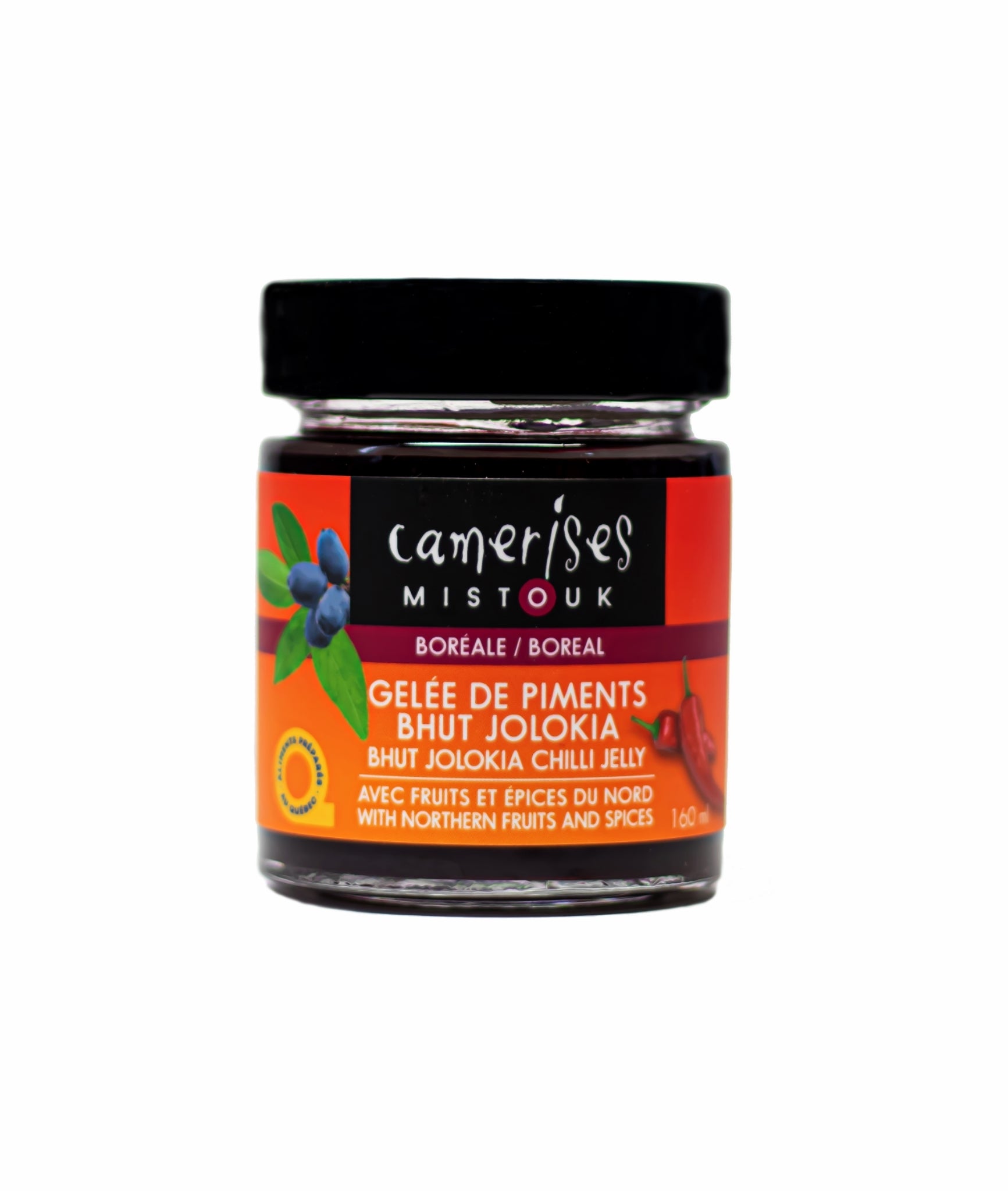 Gelée de piments Jolokia 160ml - Camerises Mistouk