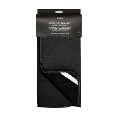Tapis de vaisselle Noir 15x20