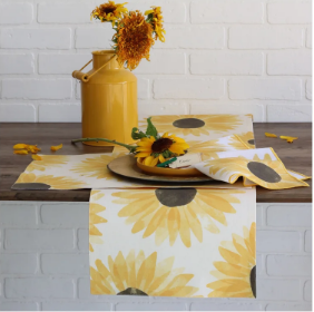 Napperon en coton Tournesol 13 x 19 po