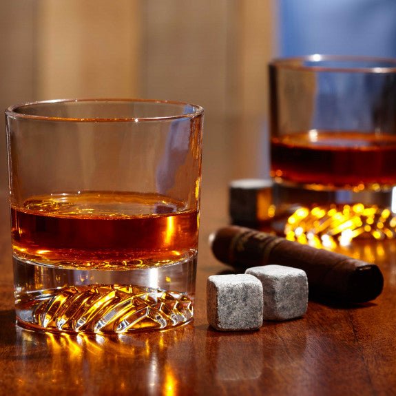 Ensemble de 4 verres à whisky Globe tartan 250 ml