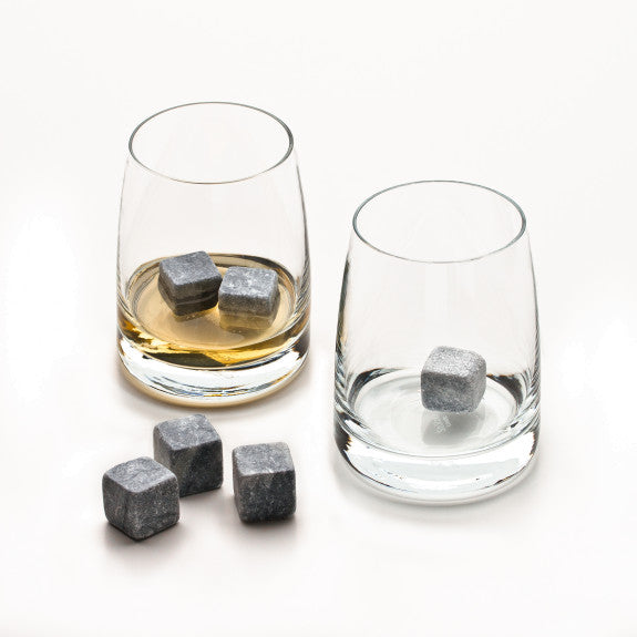 Ensemble de 2 verres 250ml et 6 pierres à whisky