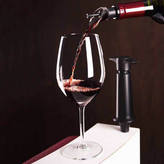 Pompe à vin sous-vide avec 2 becs verseurs - Vacu vin