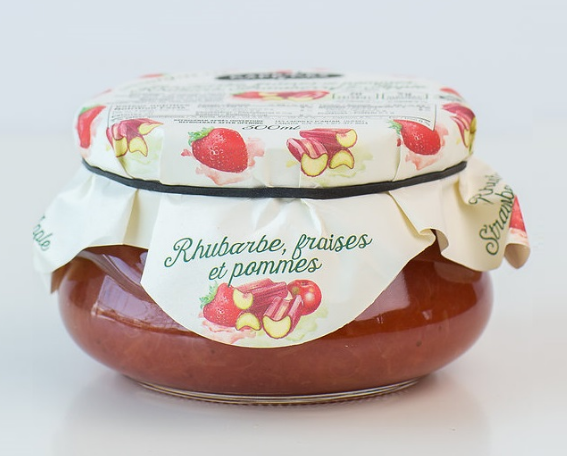 Confiture rhubarbe, fraise et pomme Caprice 300ml