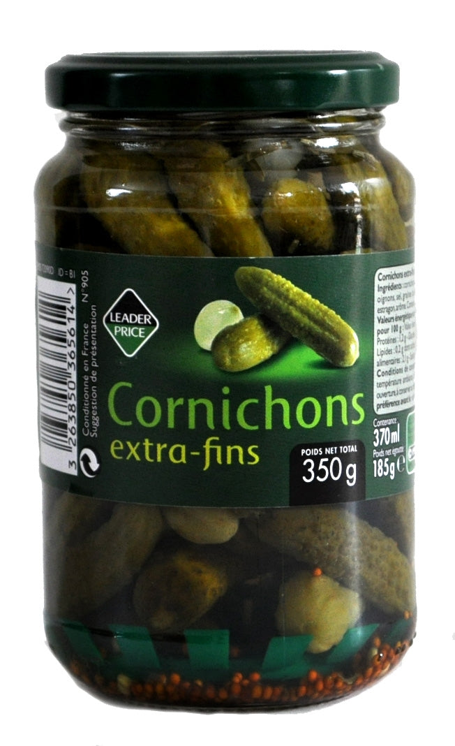 Extra fine pickles 350g