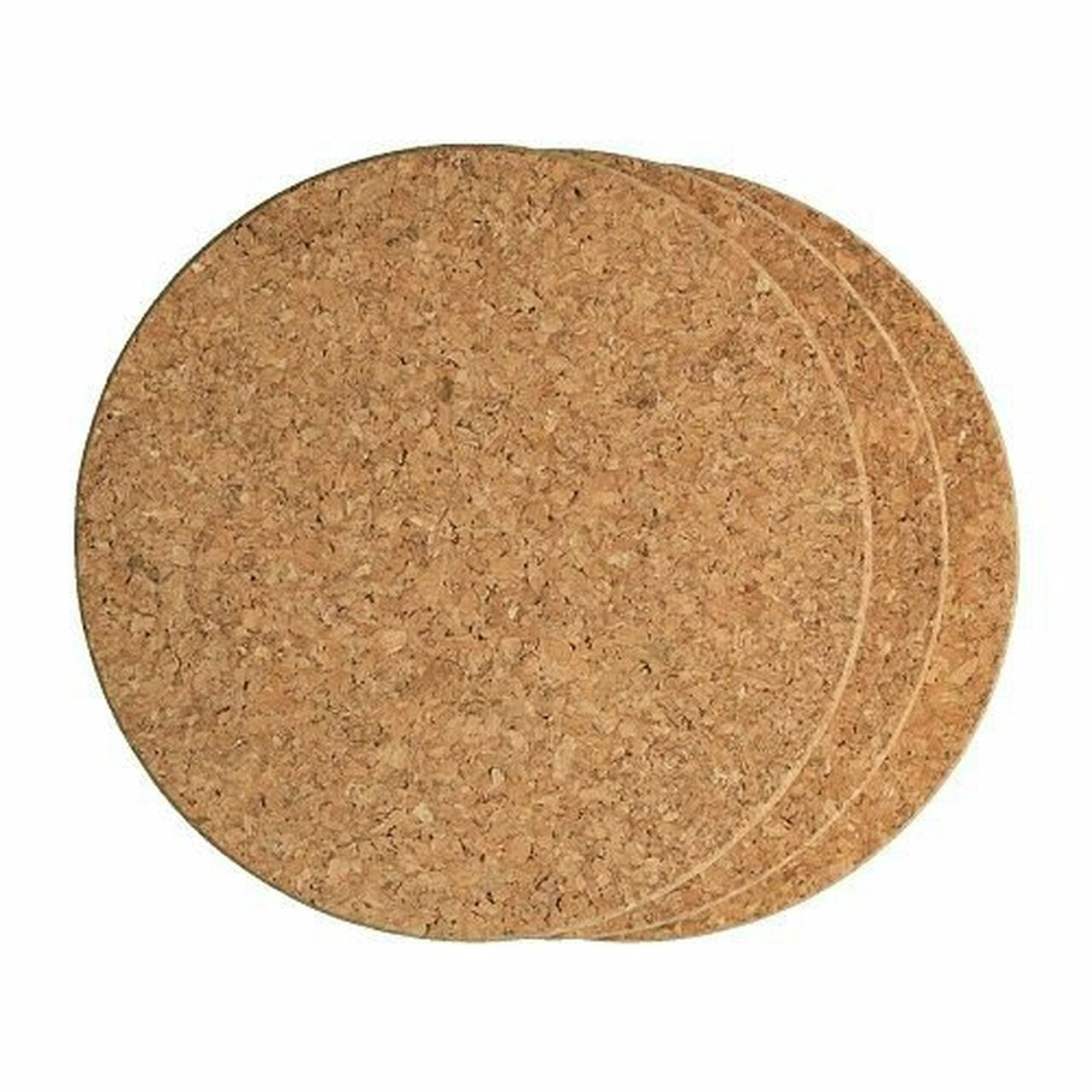 Ensemble de 3 sous-plats en liège 18cm