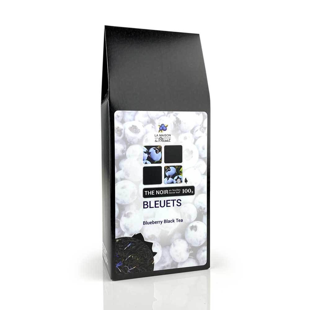 Thé noir aux bleuets 100g - La maison du bleuet