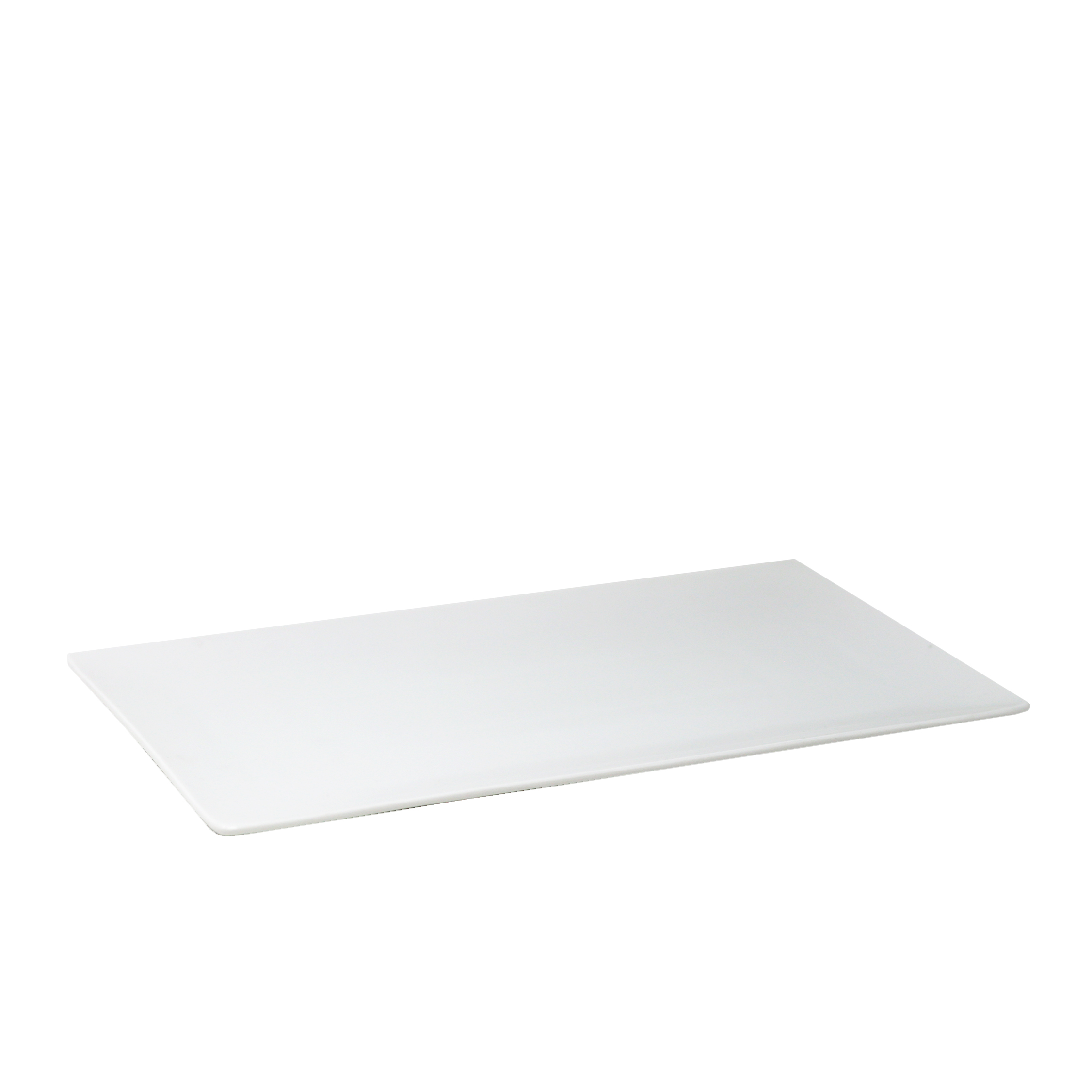 Assiette rectangulaire Azia blanc 14x 8po
