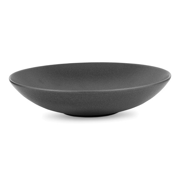Assiette à pâtes noire Granito 22cm