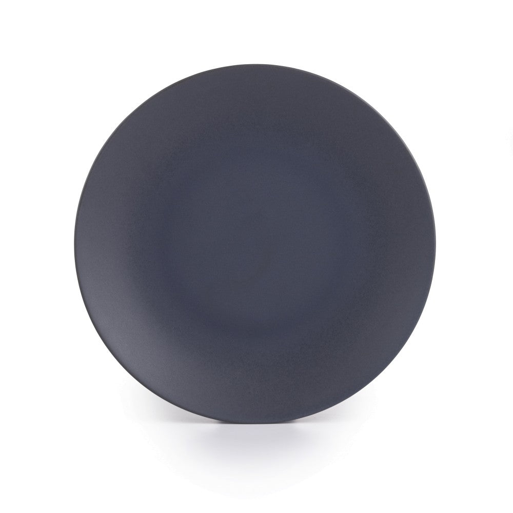 Assiette plate noire Granito 27cm