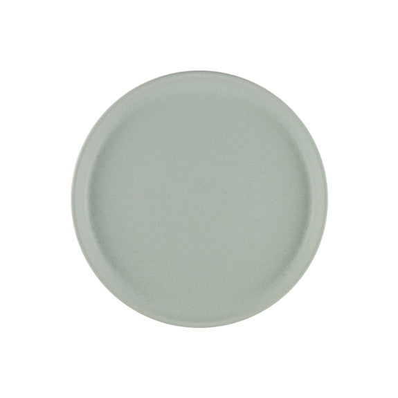 Round ceramic plate Teal blue