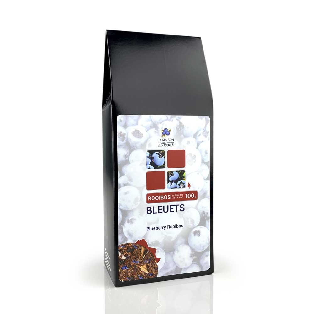 Rooibos aux bleuets 100g - La maison du bleuet