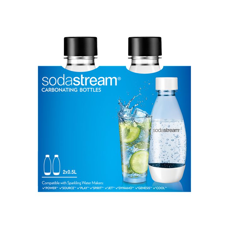 Ensemble de 2 bouteilles de gazéification Noir 0.5 L - SodaStream