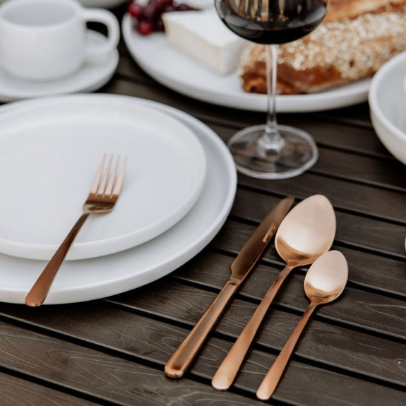 Ensemble d'ustensiles Oslo Cuivre 16 pièces