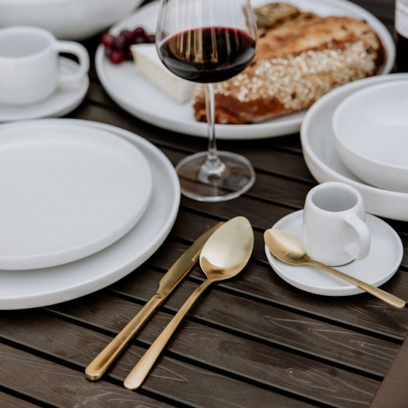 Ensemble d'ustensiles Oslo Gold 16 pièces