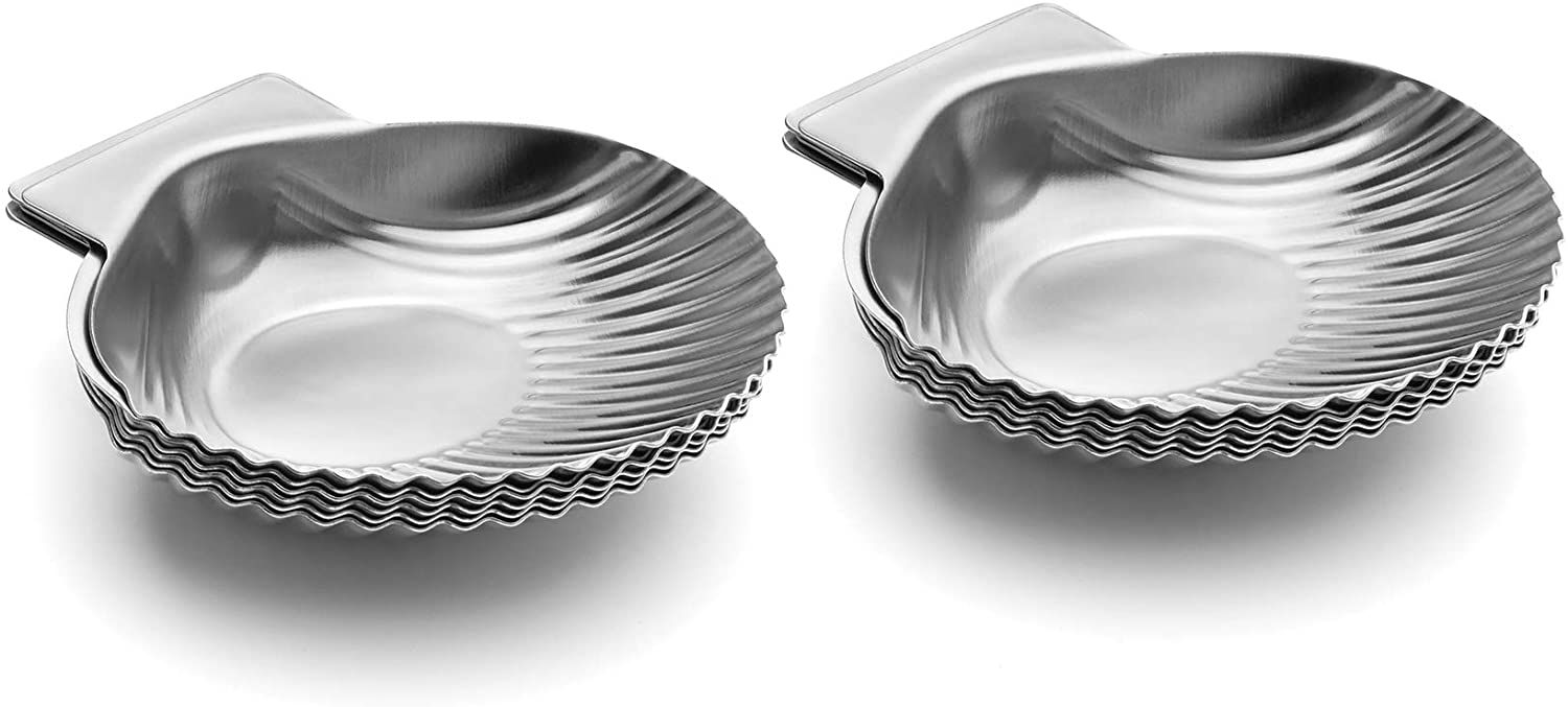 Ensemble de 12 coquilles pour le grill en inox