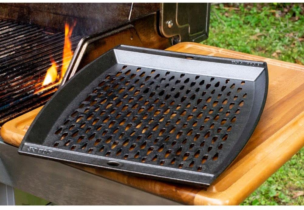 Grille en fonte pour BBQ 15 x 12 po