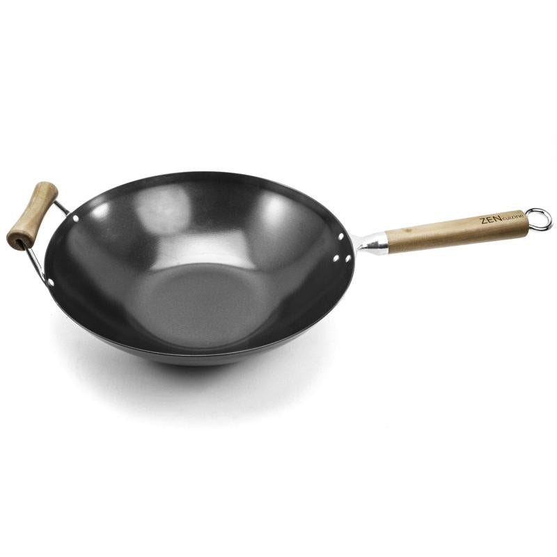 Wok antiadhésif noir 35cm