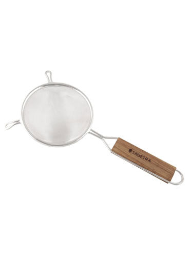 Passoire avec manche en bois 4.5po