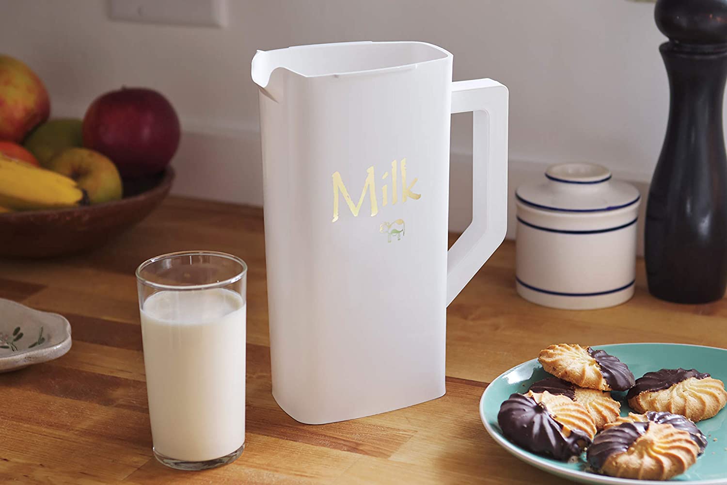 Pichet à sac de lait en plastique