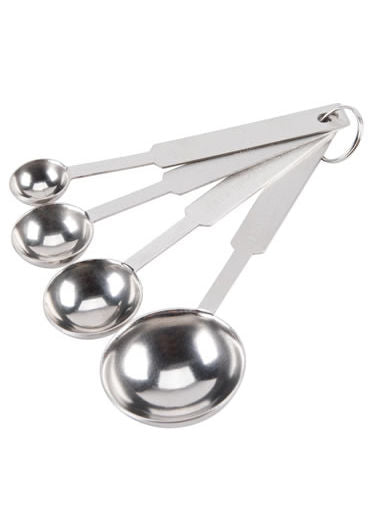 Ensemble de 4 cuillères à mesurer en inox