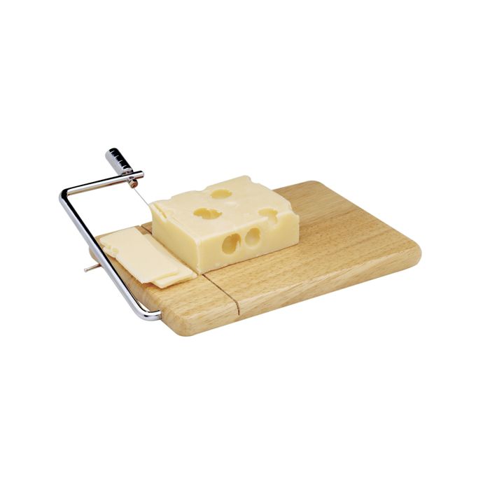 Wooden board for slicing cheese