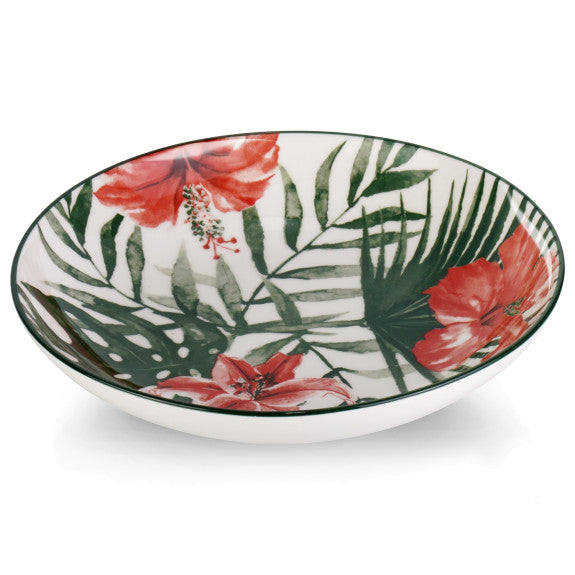 Bol à pâtes en porcelaine Tropical 21 cm