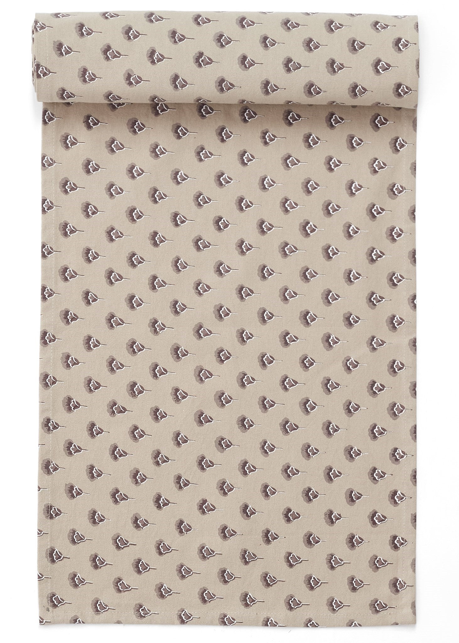 Chemin de table motifs bruns 13x72po