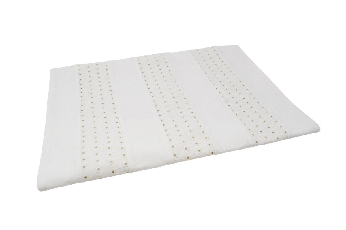 Chemin de table Schiffli Blanc