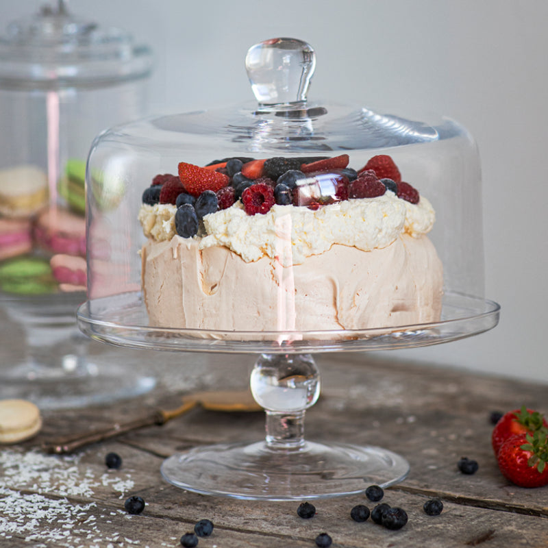 Cloche à gâteau en verre