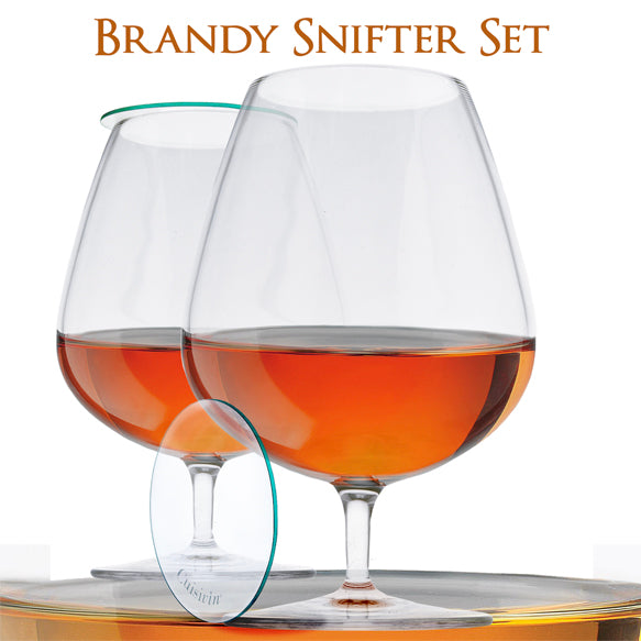 Ensemble de 2 verres à Brandy et couvercles 21oz