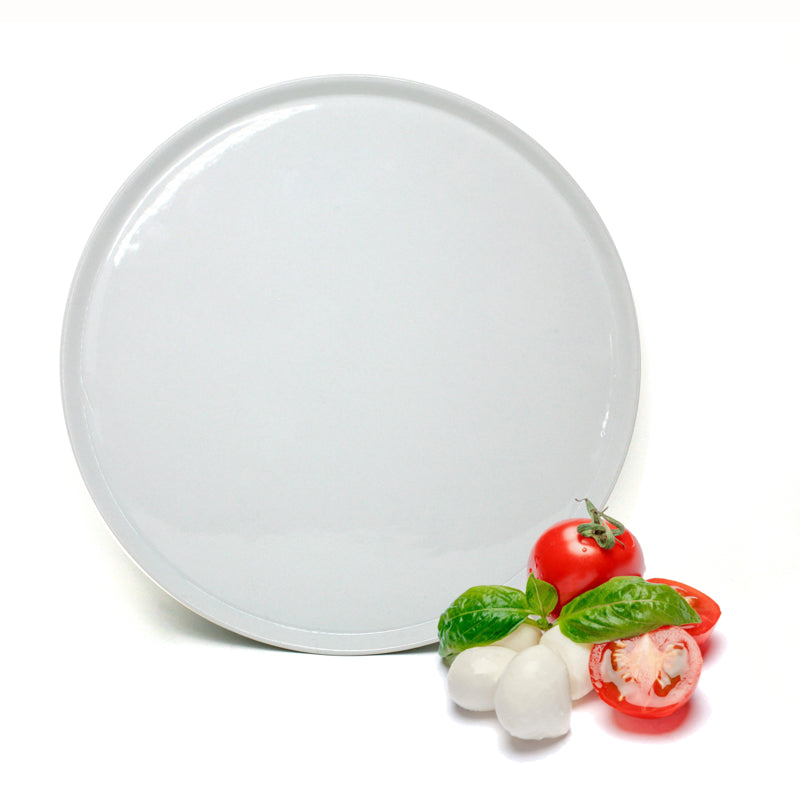 Grande assiette à pizza en porcelaine blanche 32 cm