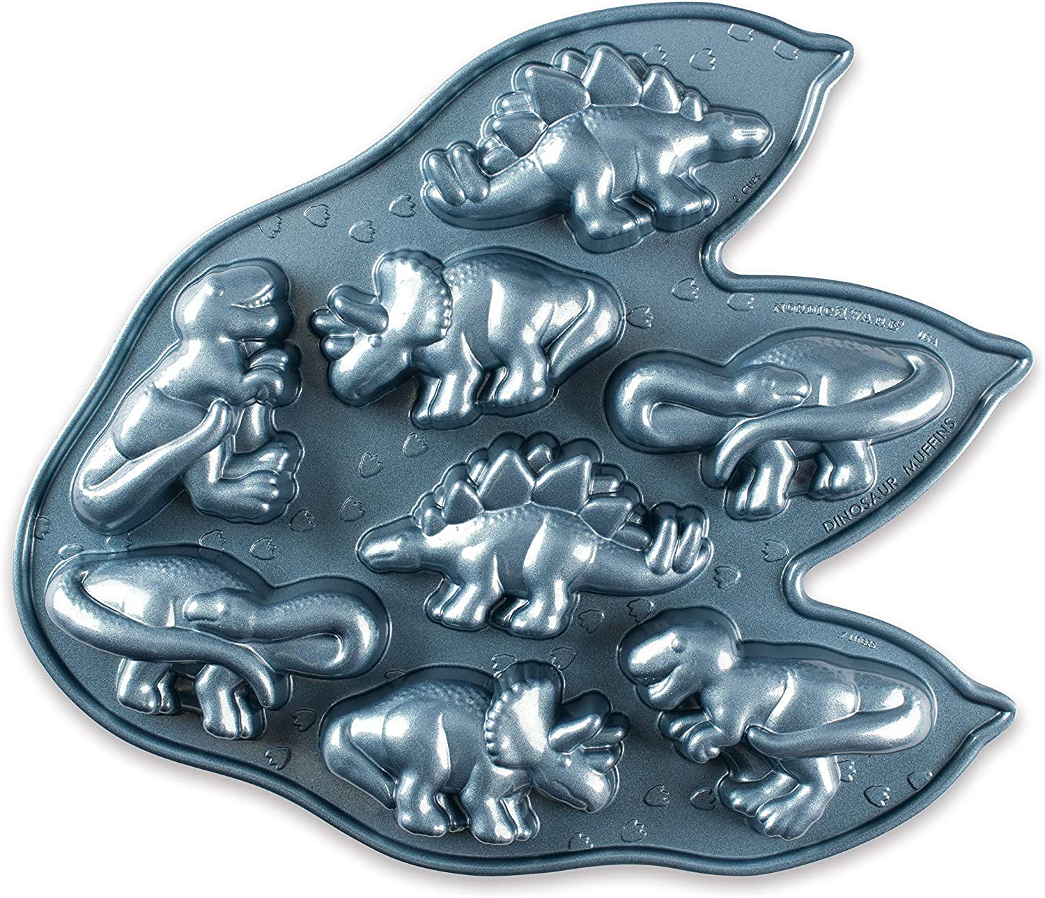 Moule antiadhésif dinosaures 8 portions