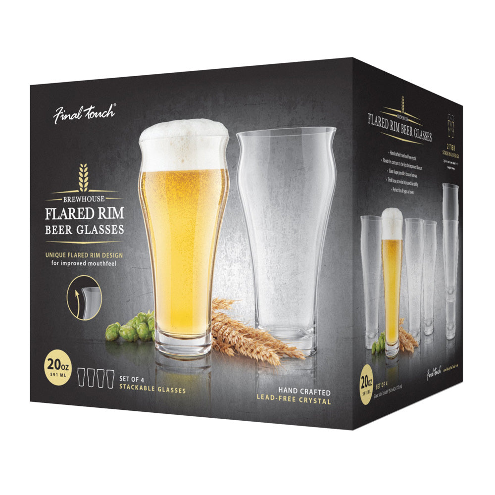 Ensemble 4 verres à bière 20 oz