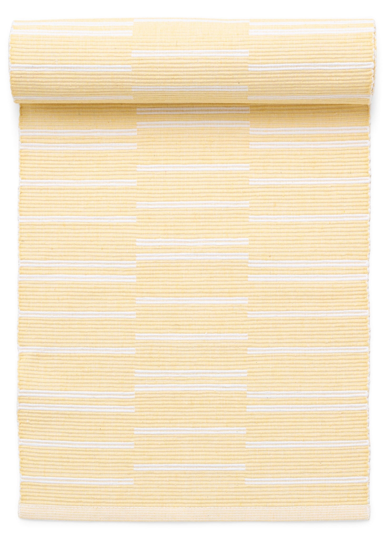 Chemin de table ligné Jaune miel