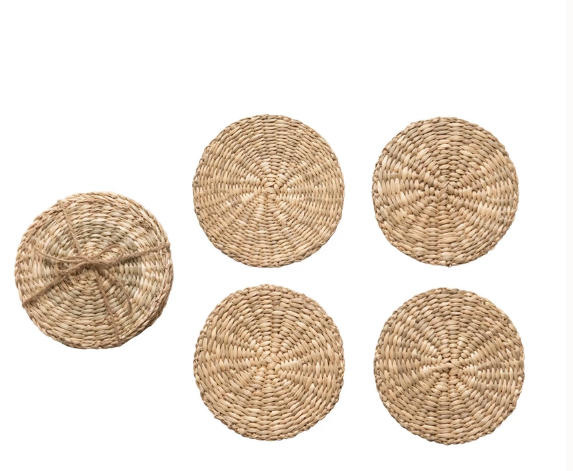 Ensemble de 4 sous-verres en bambou