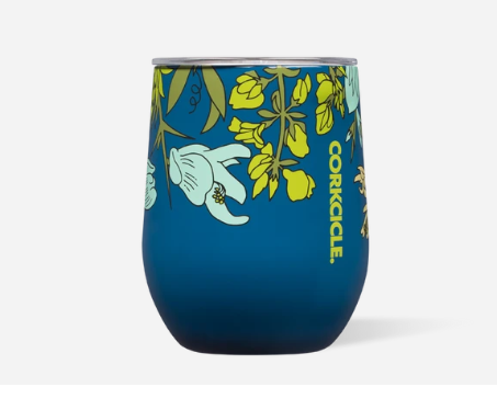 Gobelet isolant fleurs sauvages Bleu - Corkcicle